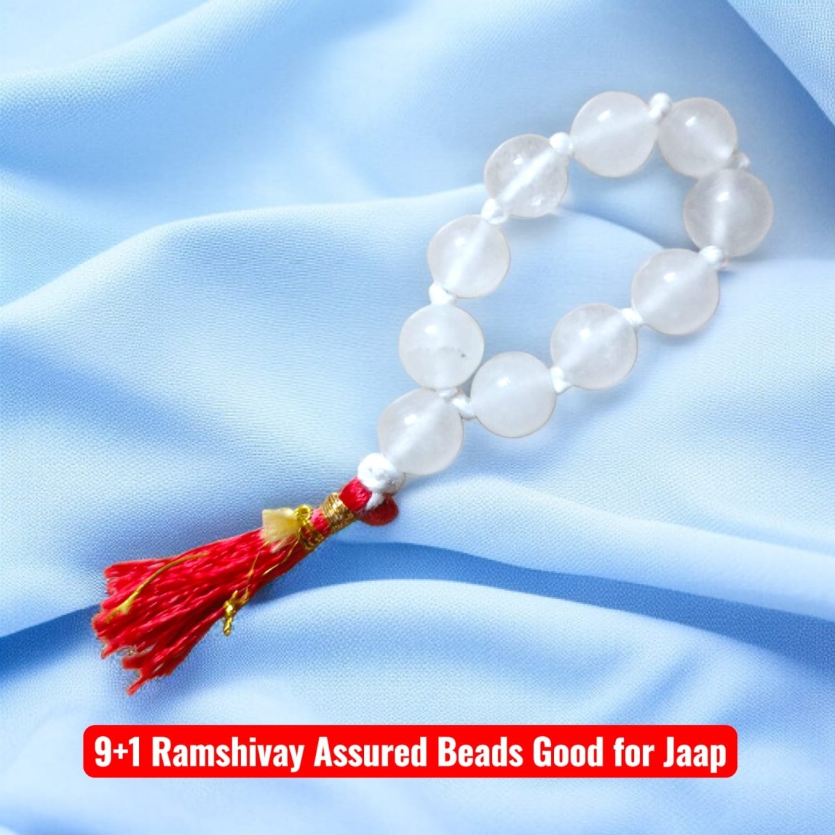Crystal Finger Mala - 9+1 Beads with Lab Certificate | 8MM AAA Quality Crystal for Easy Jaap & Travel – Ramshivay - Ramshivay