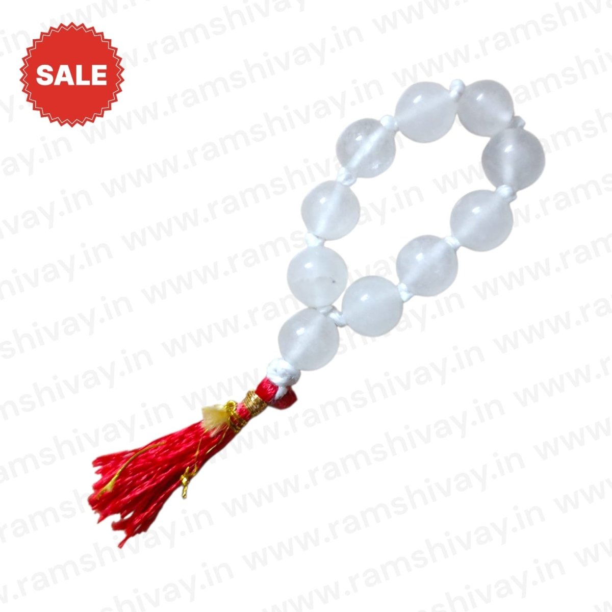 Crystal Finger Mala - 9+1 Beads with Lab Certificate | 8MM AAA Quality Crystal for Easy Jaap & Travel – Ramshivay - Ramshivay