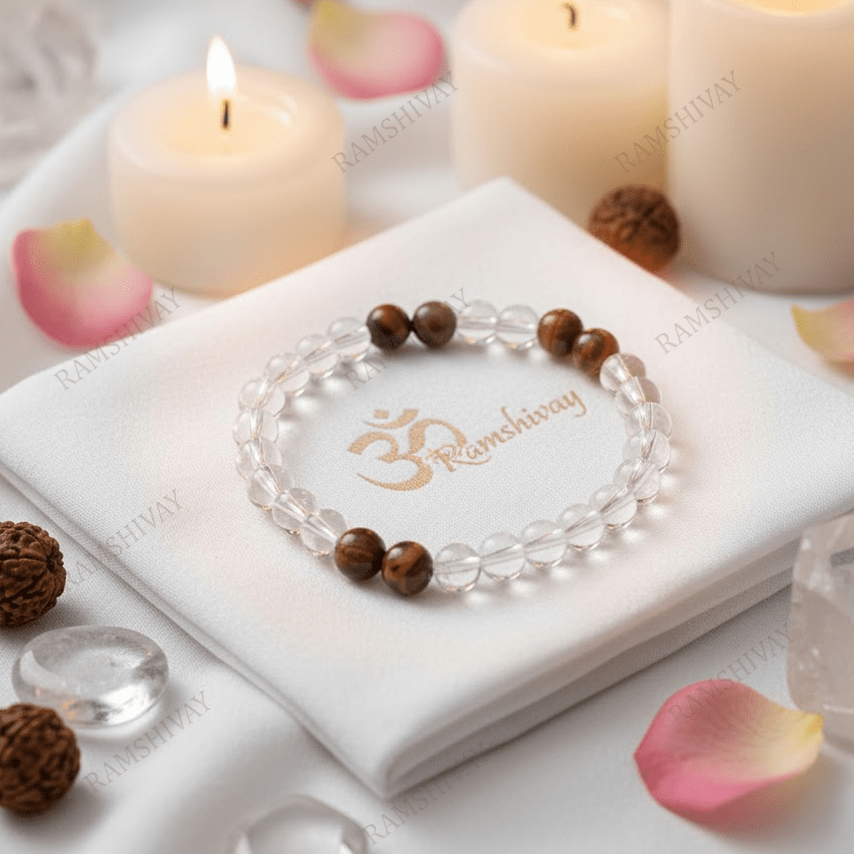 Focus & Protection Bracelet (8mm) with Lab Certificate for Mental Clarity – Ramshivay - Ramshivay