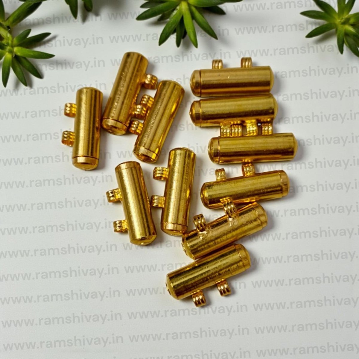 Golden Metal Taweez with Rich Design & Screw Lock | Spiritual Safeguard Amulet – Ramshivay - Ramshivay