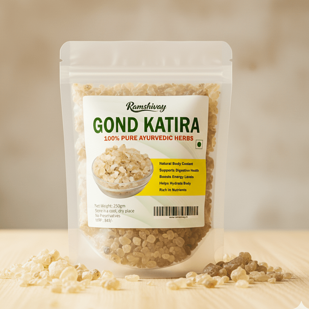 Gond Katira Pure Edible Gum (250g) with High Cooling Properties | Refreshing Summer Beverages – Ramshivay - Ramshivay