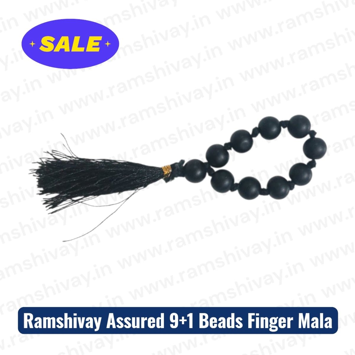 Karungali Finger Mala 9+1 Beads with Lab Certificate | Easy Jaap & Travel Friendly – Ramshivay - Ramshivay