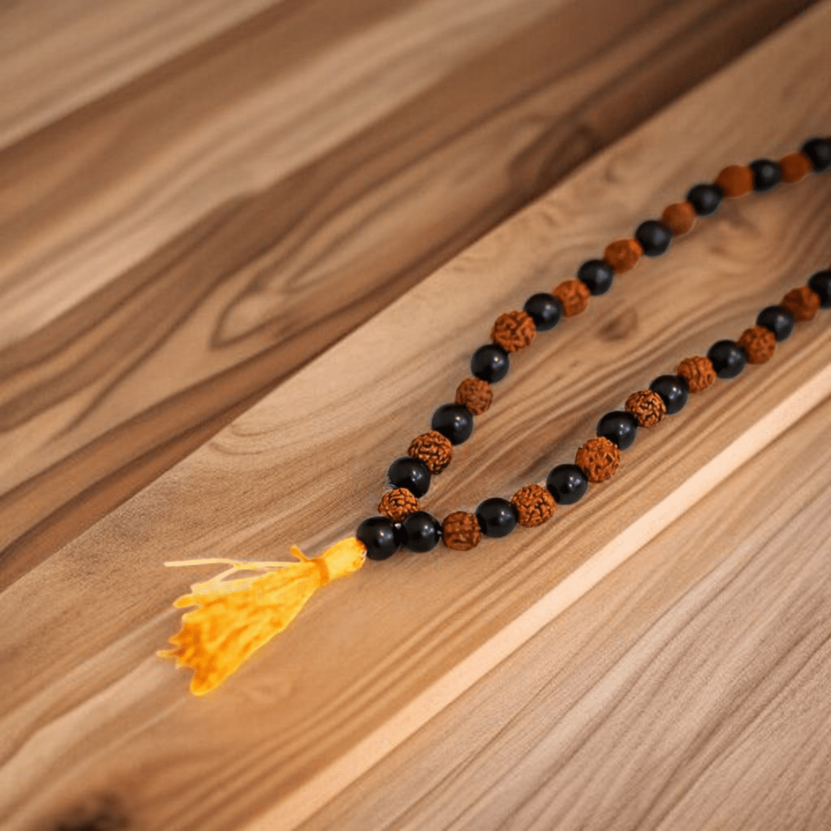 Karungali Rudraksha Mala 8MM with Lab Certificate | 108+1 Beads for Strength, Focus & Spiritual Growth – Ramshivay - Ramshivay