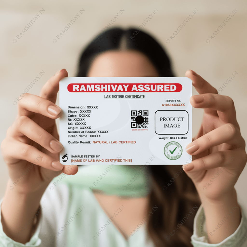 Karungali Rudraksha Mala 8MM with Lab Certificate | 27+1 Beads for Strength, Focus & Spiritual Growth – Ramshivay - Ramshivay