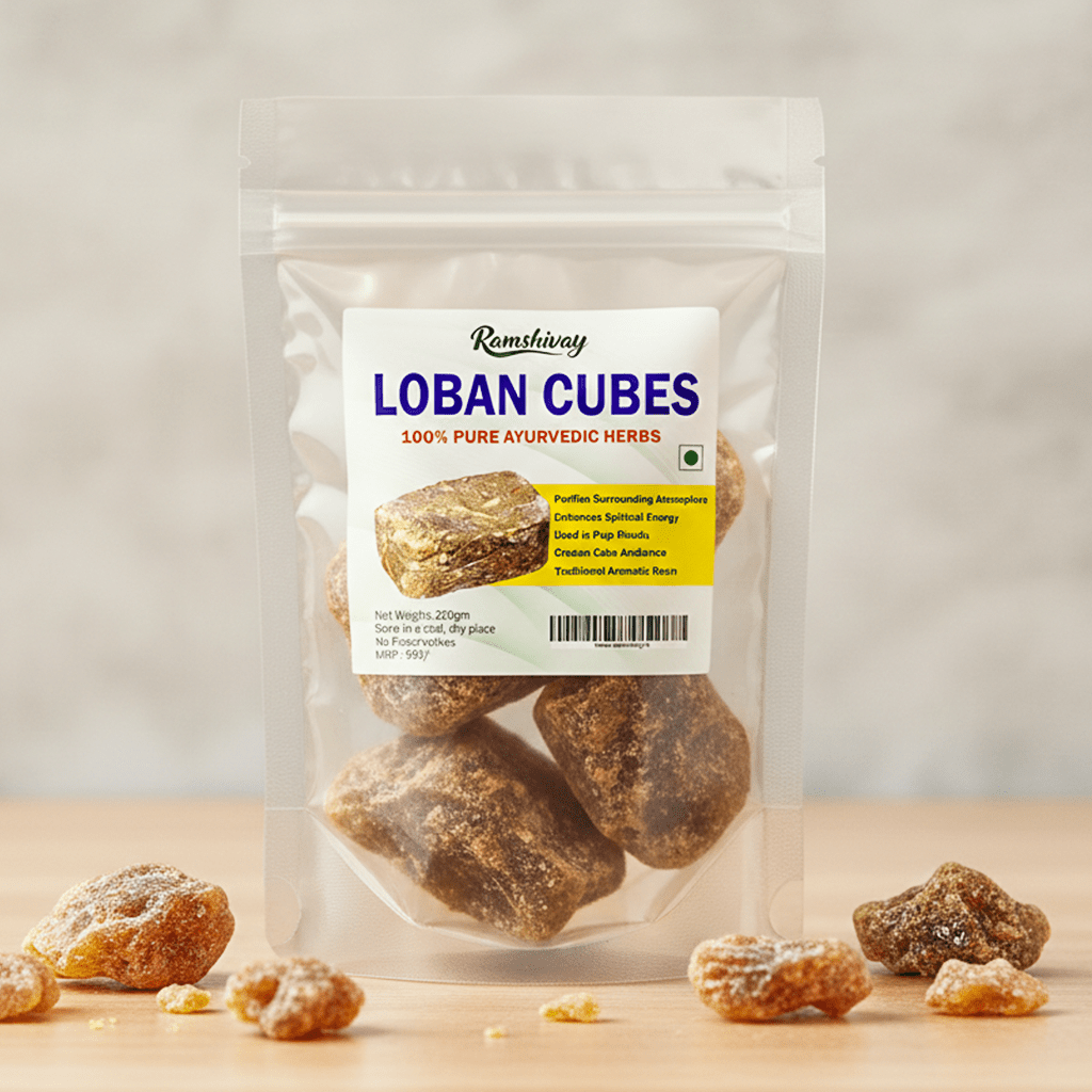 Kasturi Loban Solid Crystals (Super Premium A Grade) with Divine Aroma | For Dhoop, Havan & Natural Air Purification – Ramshivay - Ramshivay