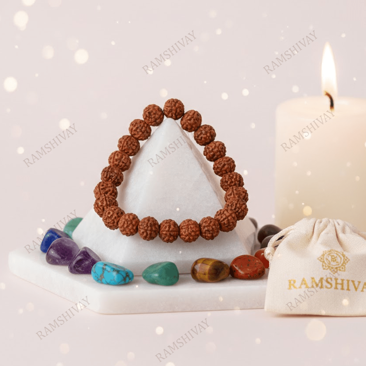 Little Kids 5 Mukhi Rudraksha Bracelet (5mm) for Protection & Positive Energy – Ramshivay - Ramshivay