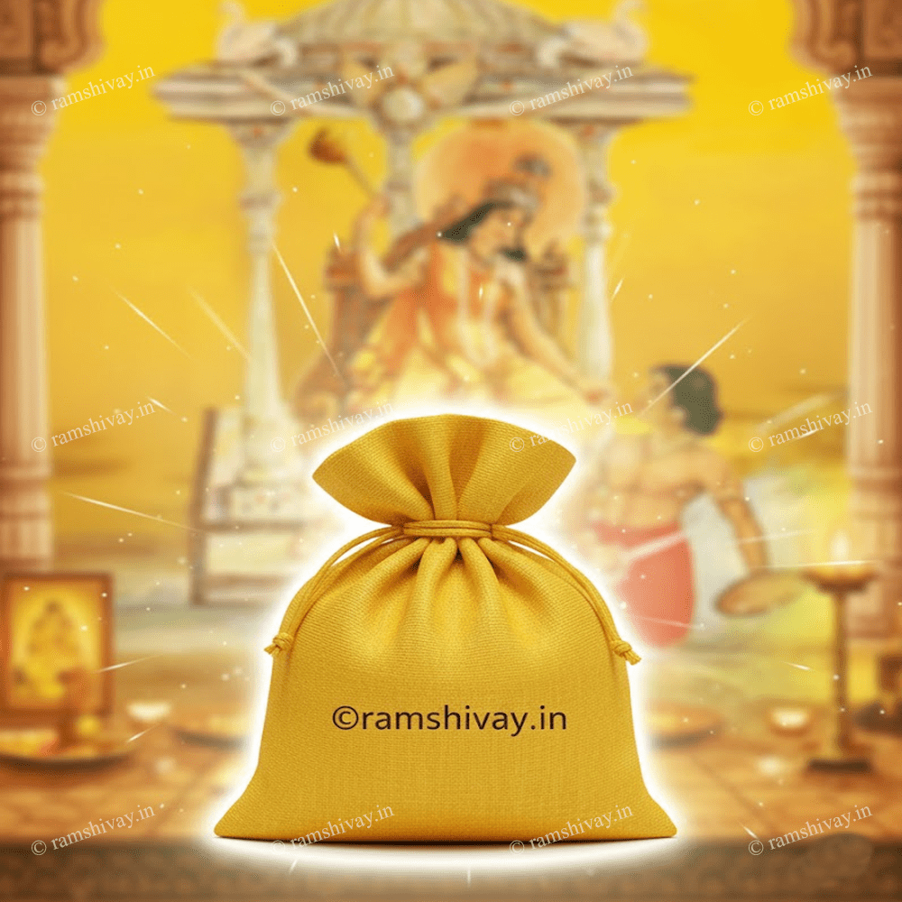 Maa Baglamukhi Potli with Natural Handmade Hawan Filling | For Home & Office Safety & Enemy Protection – Ramshivay - Ramshivay