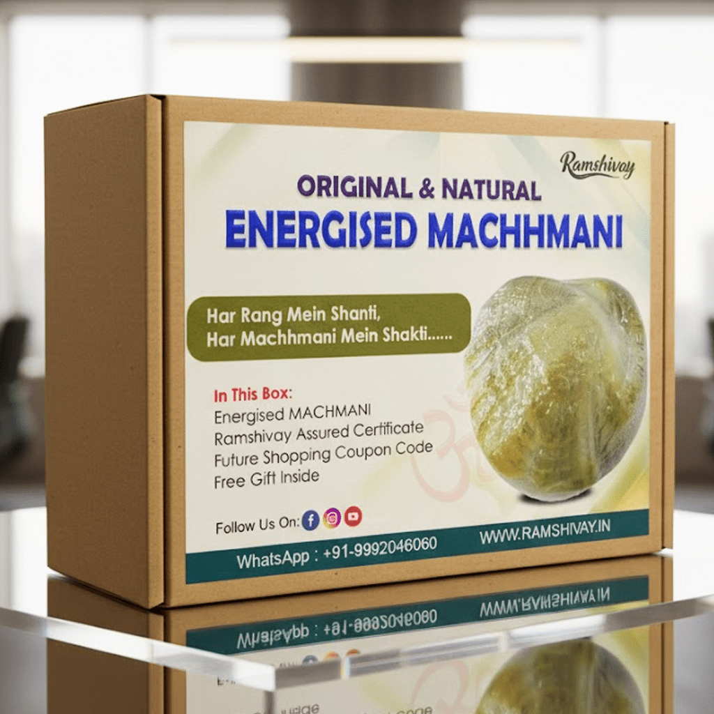 Machmani | Certified Natural Astrological Gemstone for Protection, Prosperity & Spiritual Growth – Ramshivay - Ramshivay
