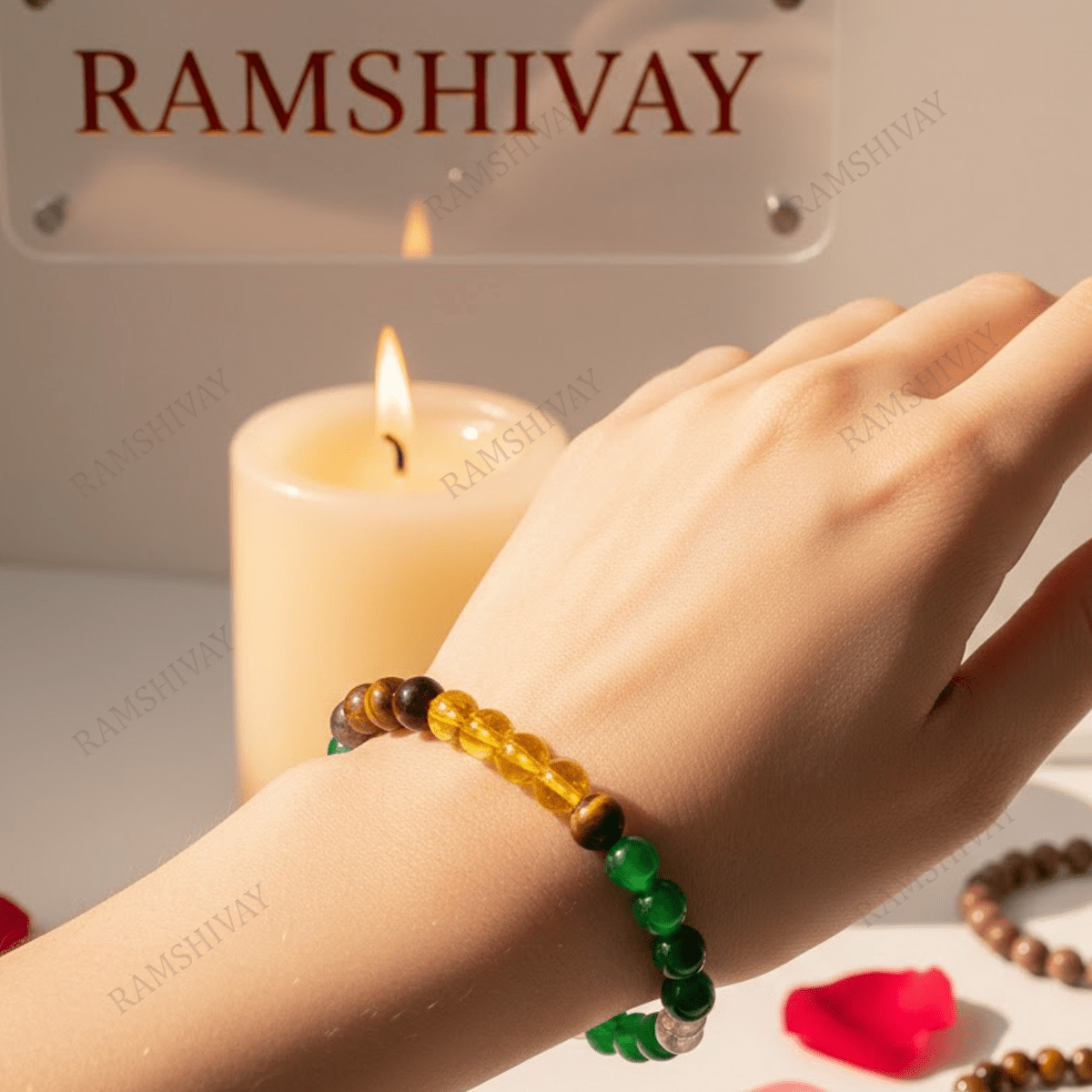 Money Magnet Bracelet (8mm) with Lab Certificate for Wealth & Prosperity – Ramshivay - Ramshivay