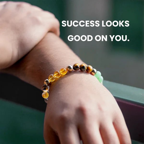 Money Magnet Bracelet (8mm) with Lab - Certified Gemstones for Wealth & Growth – Ramshivay - Ramshivay