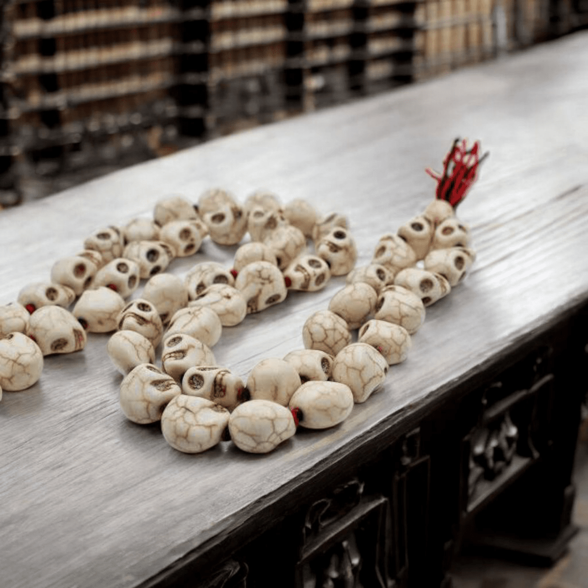 Narmund Mala for Wearing | Skeleton Beads Mala in Small & Big Beads for Tantric Protection – Ramshivay - Ramshivay