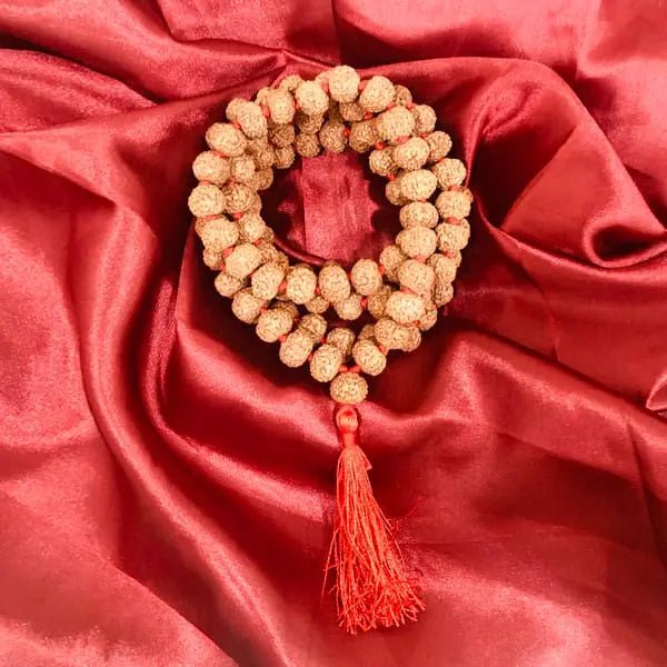 Natural 8 Mukhi Rudraksha Mala 108+1 Beads with Lab Certificate | 8 Faces Rudraksha Mala for Daily Jaap & Wearing – Ramshivay - Ramshivay
