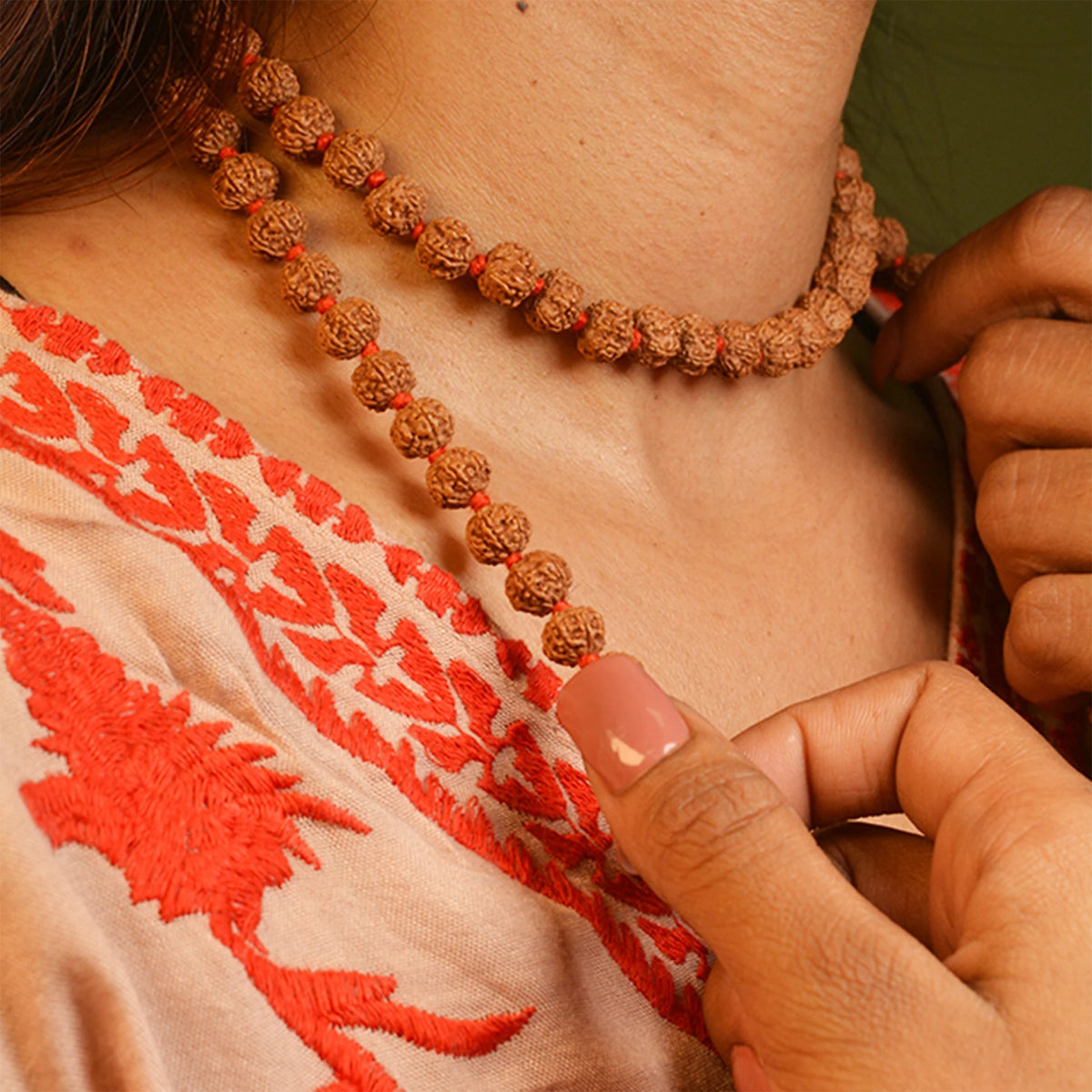 Natural 8 Mukhi Rudraksha Mala 108+1 Beads with Lab Certificate | 8 Faces Rudraksha Mala for Daily Jaap & Wearing – Ramshivay - Ramshivay