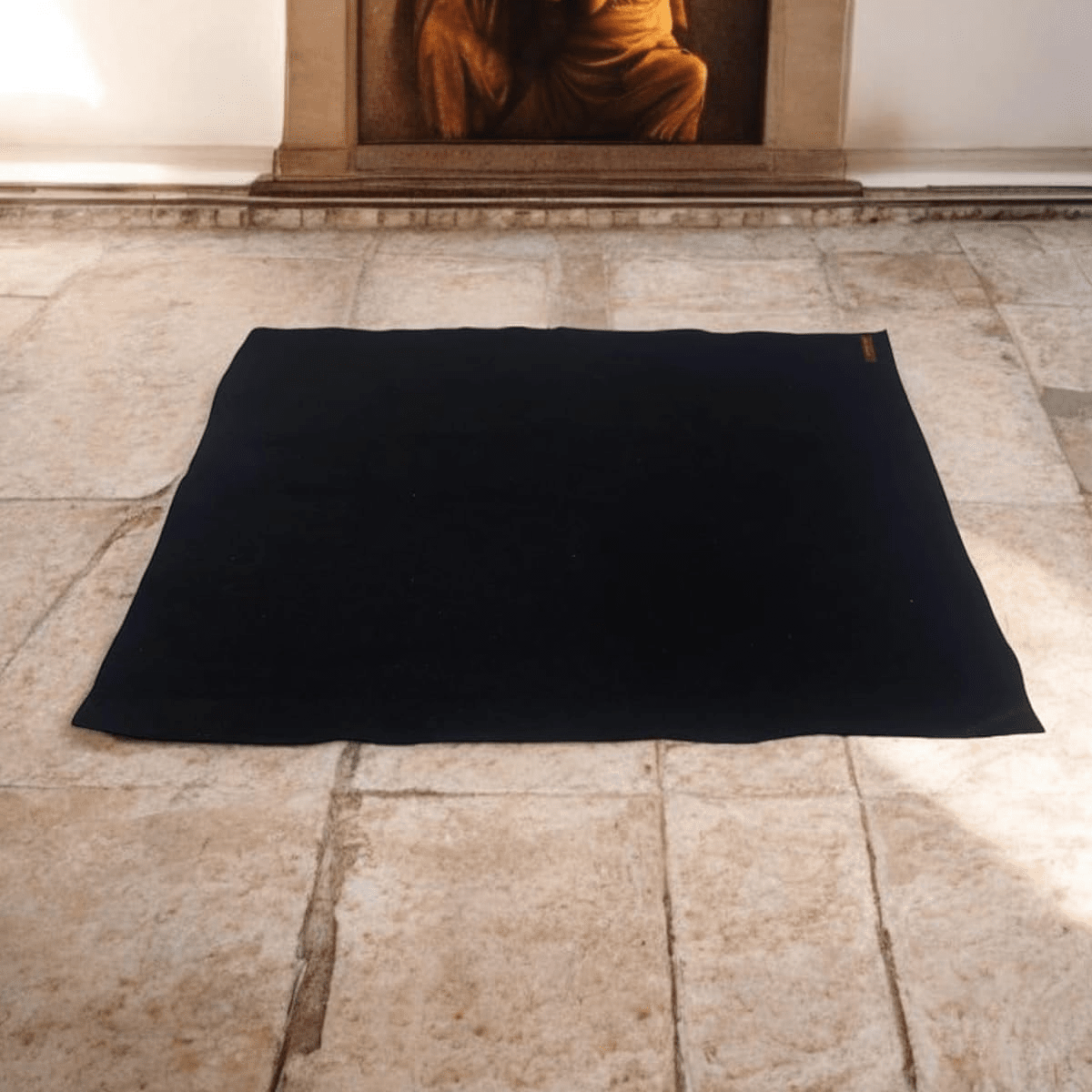 Natural Black Aasan (Pack of 2) Premium Cloth for Meditation & Puja – Ramshivay - Ramshivay