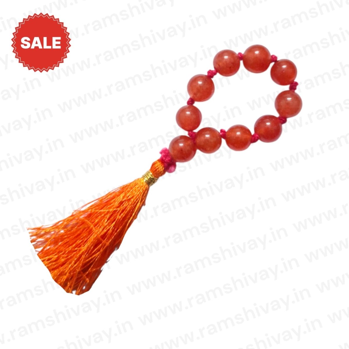 Natural Carnelian Finger Mala 9+1 Beads with Lab Certificate for Jaap – Ramshivay - Ramshivay