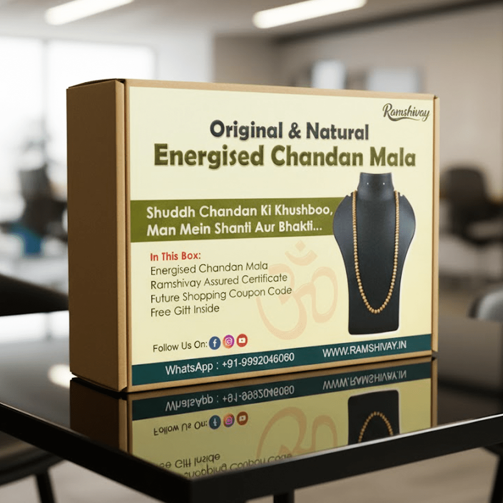 Natural Chandan Mala 108+1 Beads with Lab Certificate | 8mm for Jaap & Wearing – Ramshivay - Ramshivay