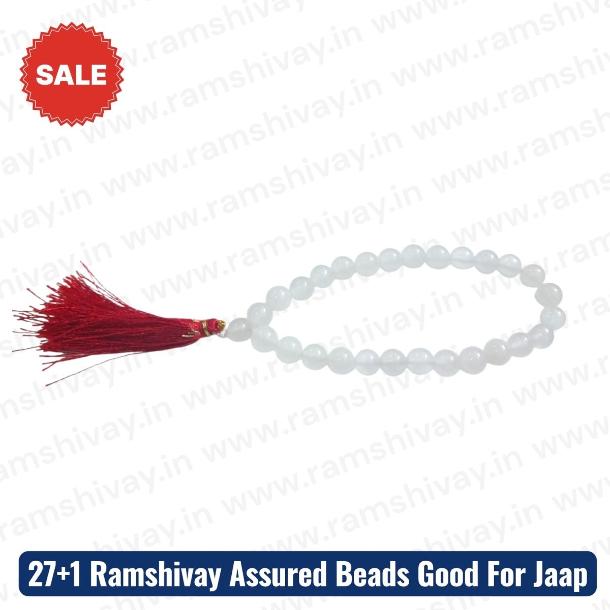 Natural Crystal Mala 27+1 Beads 8MM AAA Quality Beads with Lab Certificate | Best Mala for Jaap & Easy to Carry – Ramshivay - Ramshivay