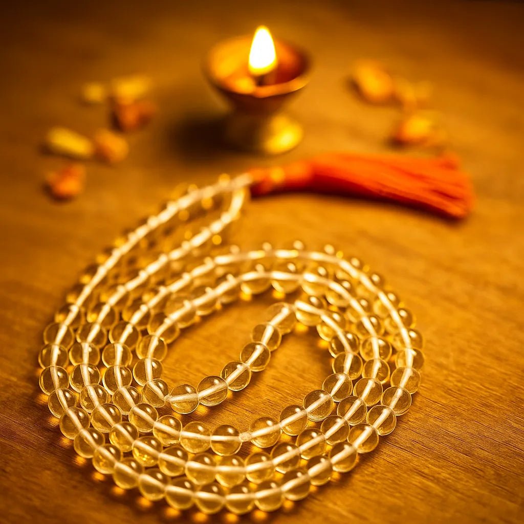 Natural Crystal Mala 8MM with Lab Certificate | AAA Quality Jap Mala for Daily Jaap – Ramshivay - Ramshivay