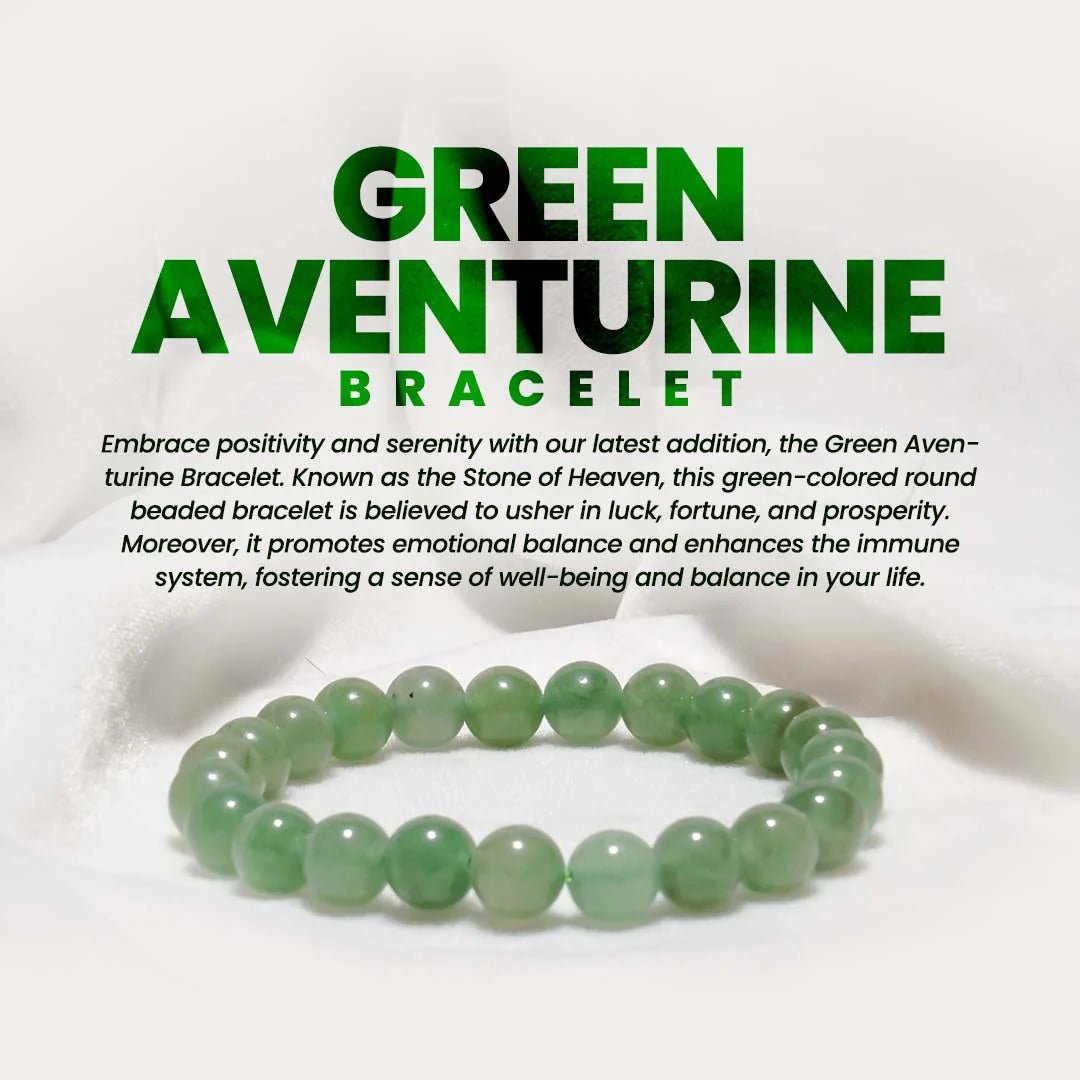 Natural Green Aventurine Bracelet with Lab Certificate for Luck & Wealth – Ramshivay - Ramshivay