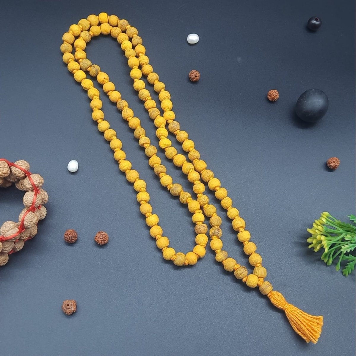 Natural Haldi Mala 108+1 Beads with Lab Certificate | Turmeric Mala for Jaap & Wear – Ramshivay - Ramshivay