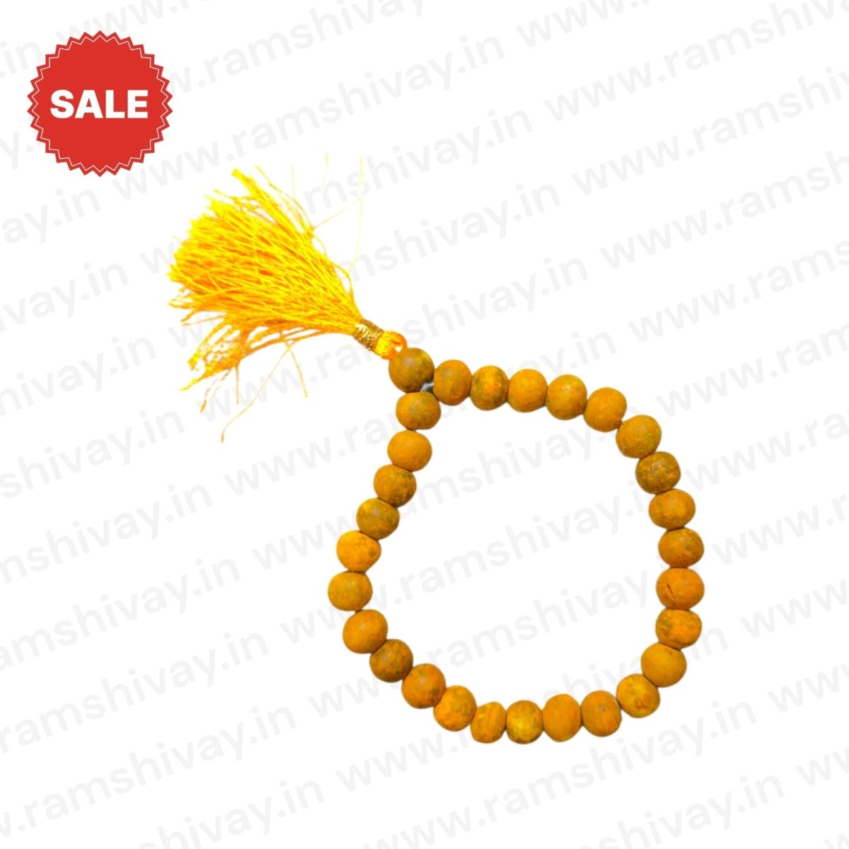 Natural Haldi Mala 27+1 Beads with Lab Certificate | Turmeric Mala for Jaap – Ramshivay - Ramshivay