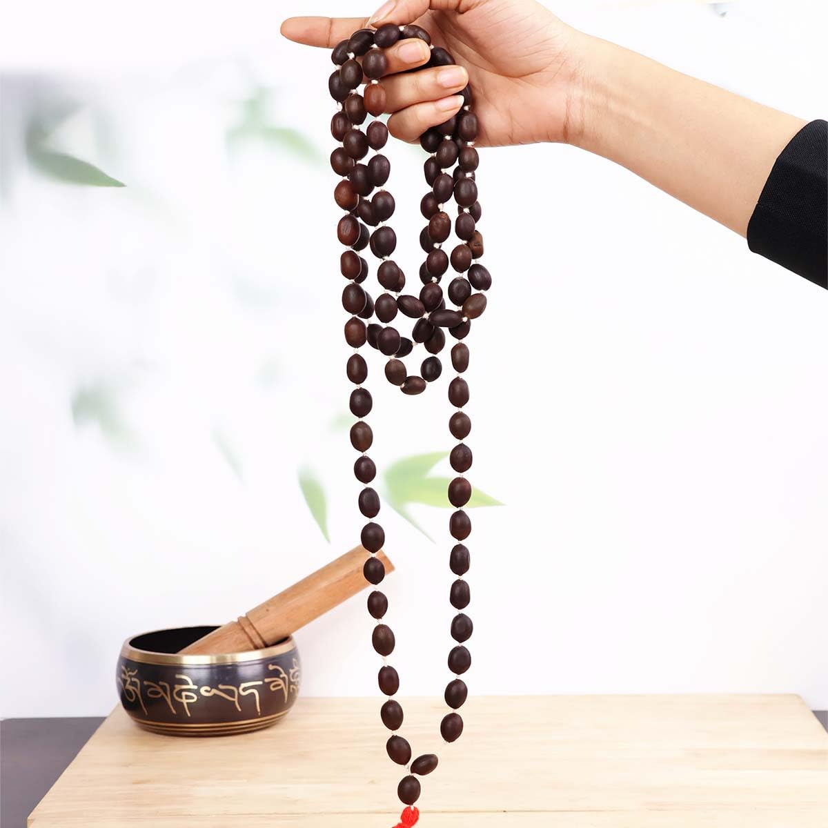 Natural Kamal Gutta Mala 108+1 Beads with Lab Certificate | Spiritual Meditation & Lakshami Mantra Jaap – Ramshivay - Ramshivay