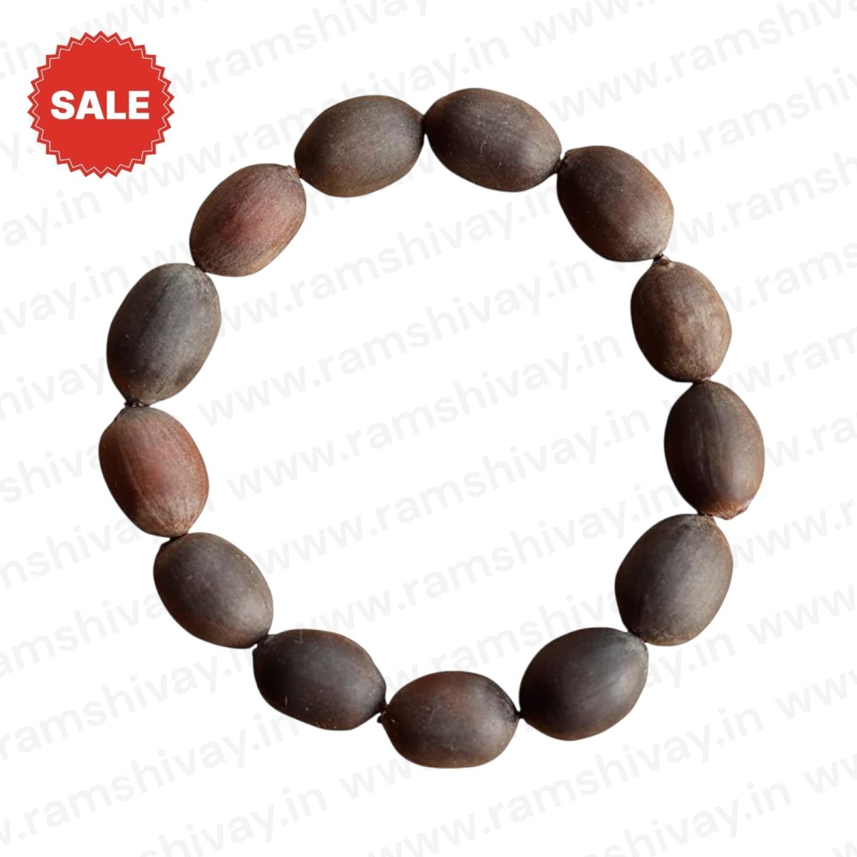 Natural Lotus Seed Bracelet with 15mm Beads | Kamal Gutta Bracelet Lab Certified - For Prosperity & Spiritual Growth – Ramshivay - Ramshivay