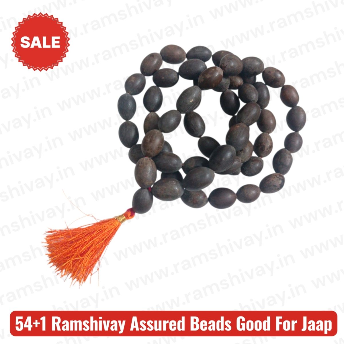 Natural Lotus Seed Mala 54+1 Beads with Lab Certification | Ideal for Lakshmi Jaap, Meditation & Rituals – Ramshivay - Ramshivay