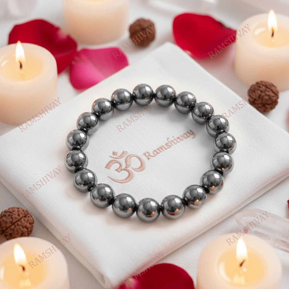 Natural Magnet Bracelet (8mm) with Lab Certificate for Energy & Healing – Ramshivay - Ramshivay