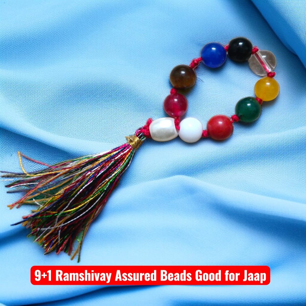 Natural Navratan Finger Mala 9+1 Beads with Lab Certificate for Jaap – Ramshivay - Ramshivay