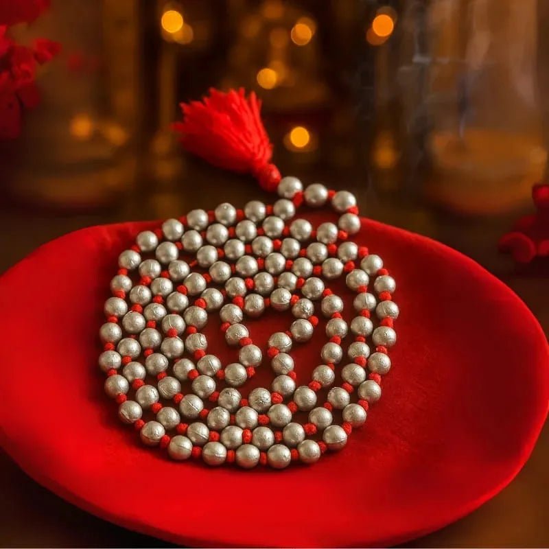 Natural Parad Mala 108+1 Beads with Lab Certificate | Pure Mercury Mala for Jaap & Wearing – Ramshivay - Ramshivay