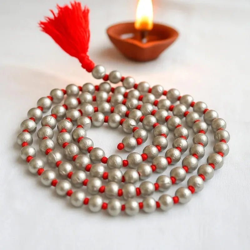 Natural Parad Mala 108+1 Beads with Lab Certificate | Pure Mercury Mala for Jaap & Wearing – Ramshivay - Ramshivay