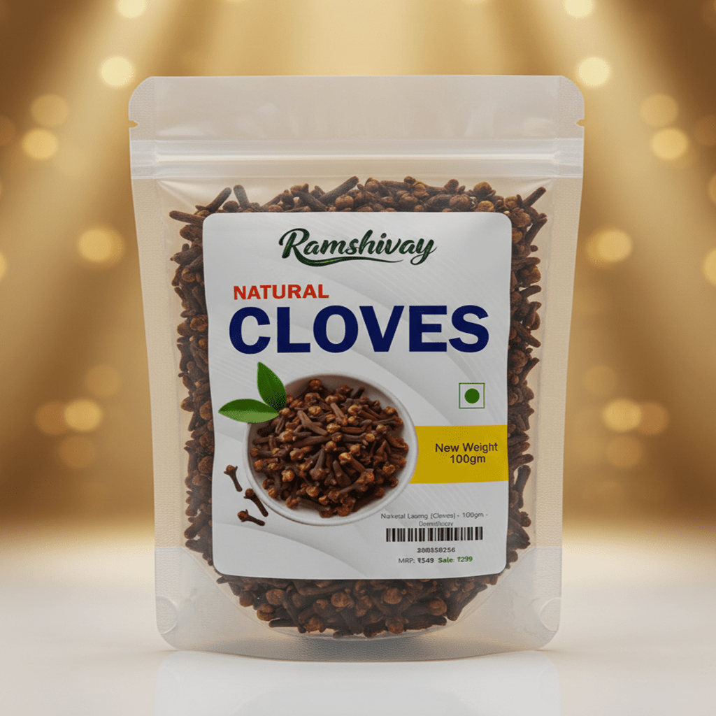 Natural Premium Whole Cloves (Laung) with Fresh & Pure Aroma | For Indian Cooking & Health Benefits – Ramshivay - Ramshivay