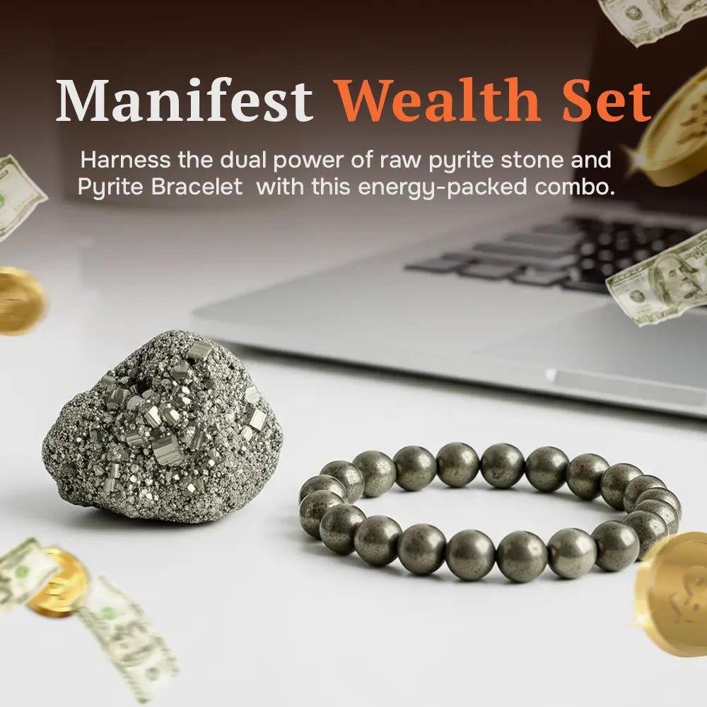 Natural Raw Pyrite Bracelet (8mm) with Lab Certificate for Wealth & Protection – Ramshivay - Ramshivay