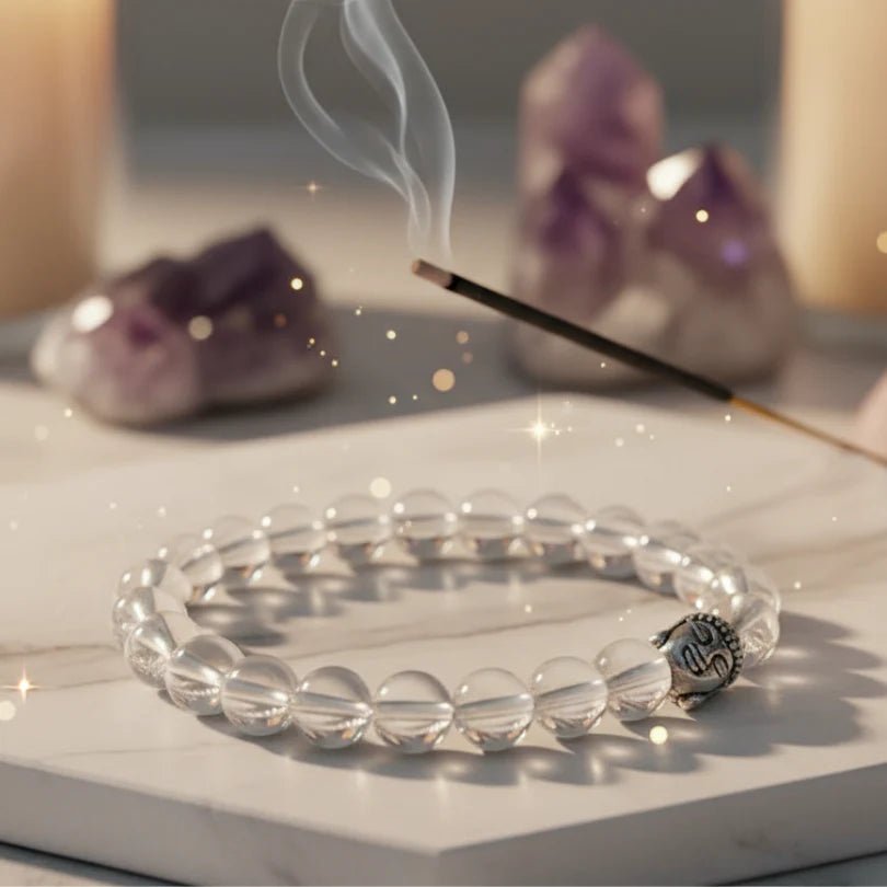 Natural Sphatik (Clear Quartz) Bracelet 8MM with Lab Certificate for Healing – Ramshivay - Ramshivay