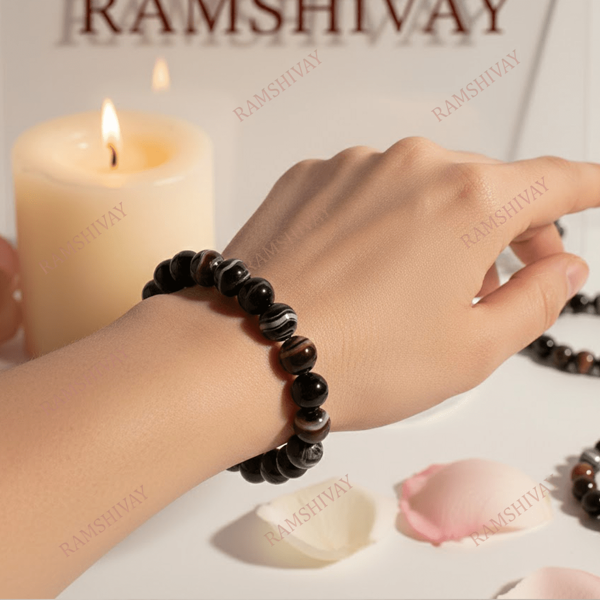 Natural Sulemani Hakik Bracelet (8mm) with Lab Certificate for Protection – Ramshivay - Ramshivay