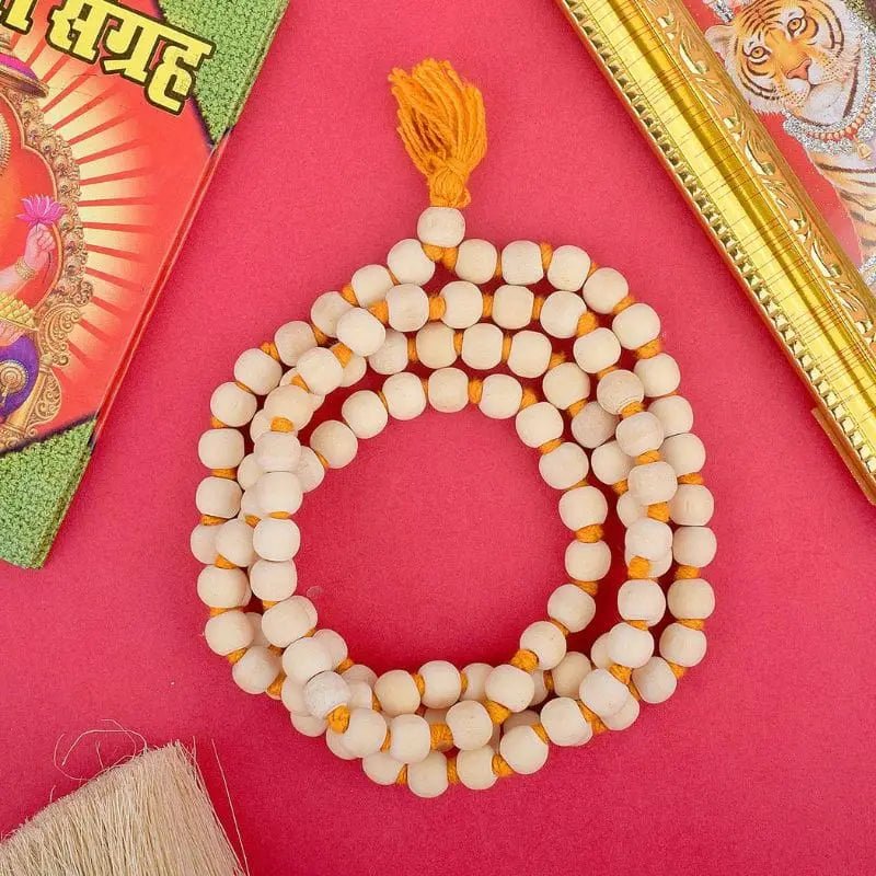 Natural Tulsi Mala 108+1 with Lab Certificate | 8MM Tulsi Wood Mala for Men & Women – Ramshivay - Ramshivay