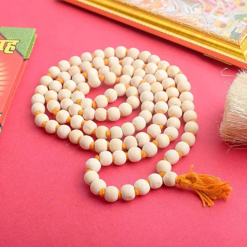 Natural Tulsi Mala 108+1 with Lab Certificate | 8MM Tulsi Wood Mala for Men & Women – Ramshivay - Ramshivay