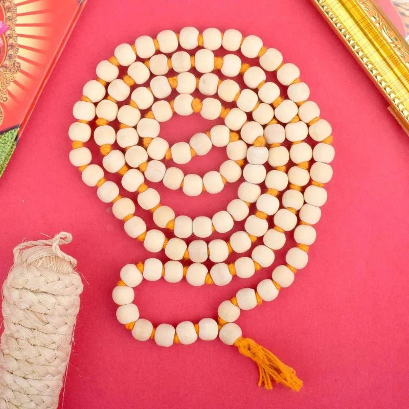 Natural Tulsi Mala 108+1 with Lab Certificate | 8MM Tulsi Wood Mala for Men & Women – Ramshivay - Ramshivay