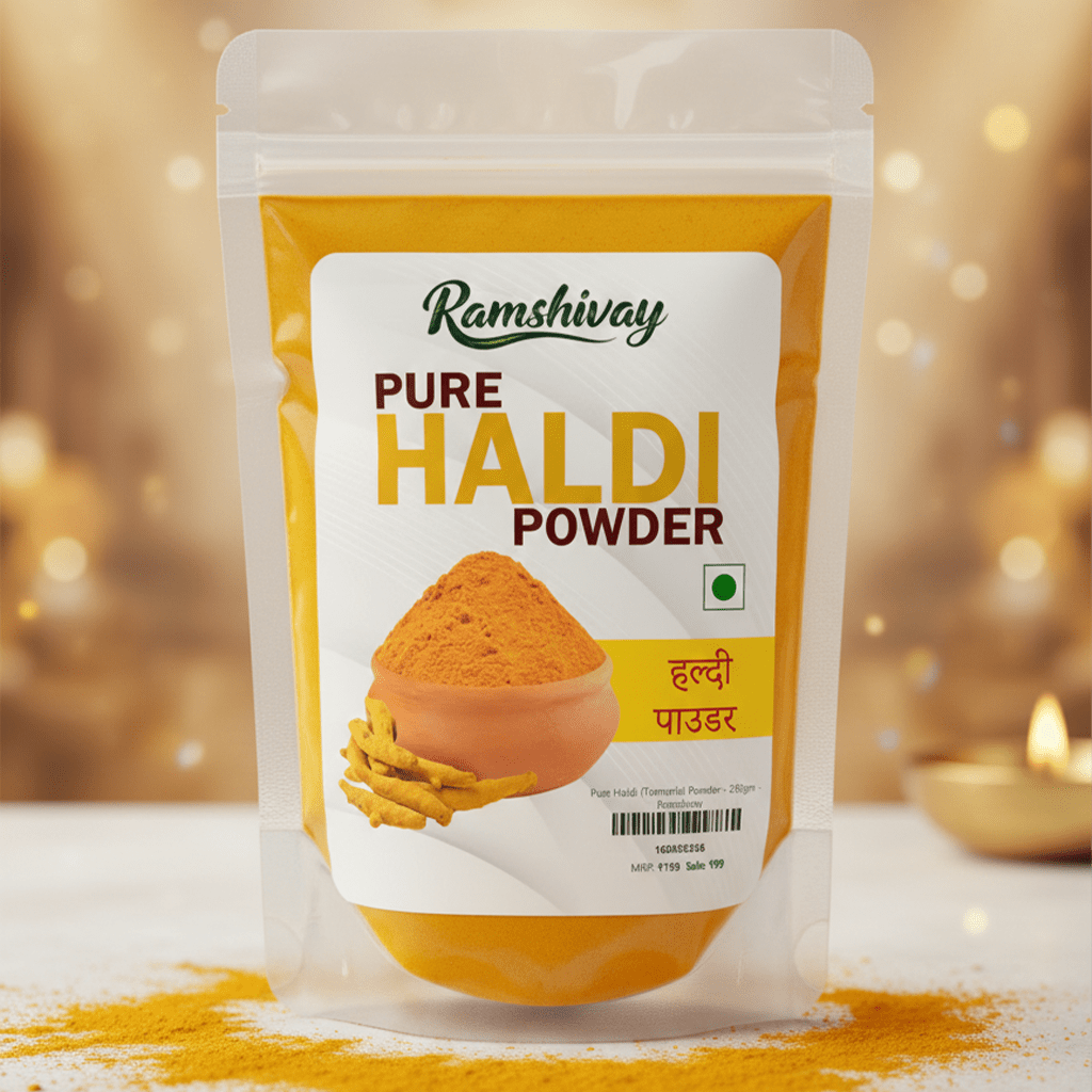 Organic Turmeric Powder with High Curcumin | Ideal for Eating, Drinking & Cooking – Ramshivay - Ramshivay