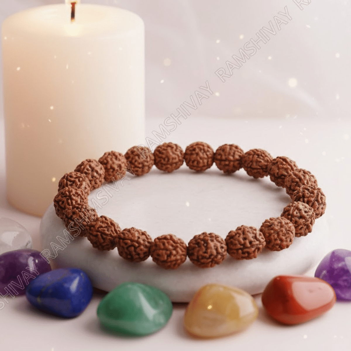 Original 2 Mukhi Rudraksha Bracelet with Lab Certificate for Relationship Balance – Ramshivay - Ramshivay