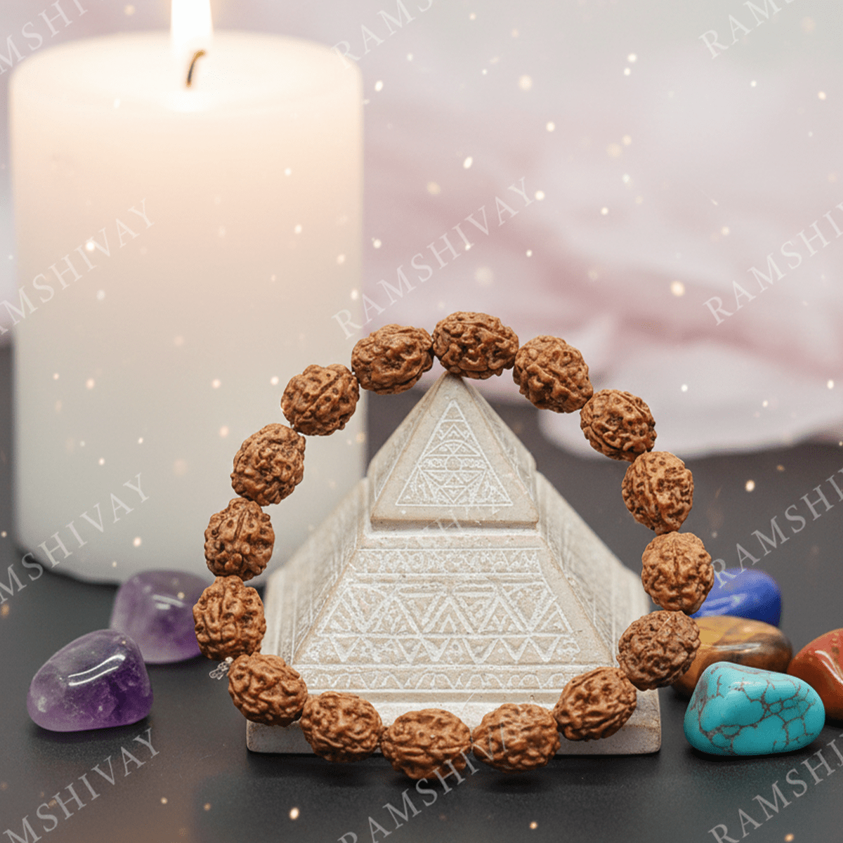 Original 3 Mukhi Rudraksha Bracelet with Lab Certificate for Strength – Ramshivay - Ramshivay