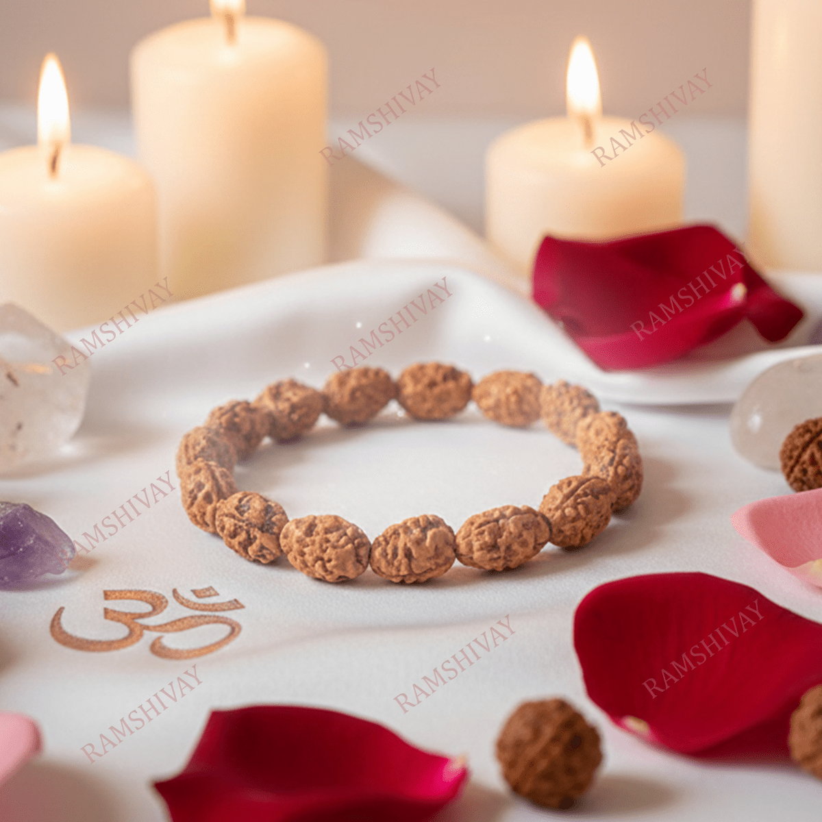 Original 3 Mukhi Rudraksha Bracelet with Lab Certificate for Strength – Ramshivay - Ramshivay