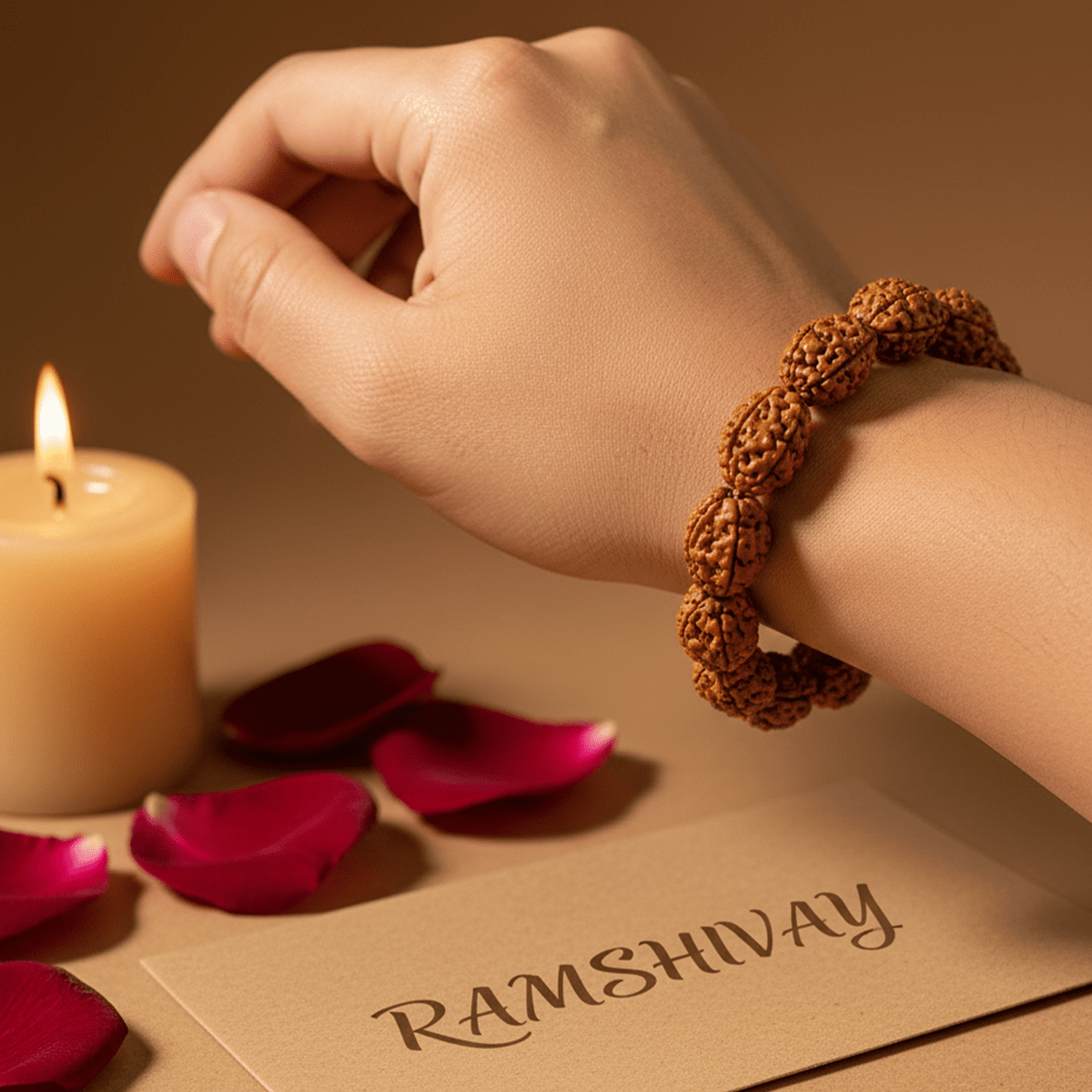 Original 4 Mukhi Rudraksha Bracelet with Lab Certificate for Focus & Intellect – Ramshivay - Ramshivay