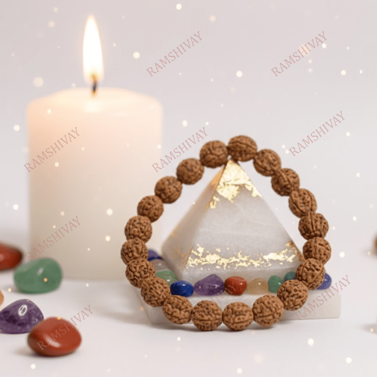 Original 4 Mukhi Rudraksha Bracelet with Lab Certificate for Focus & Intellect – Ramshivay - Ramshivay