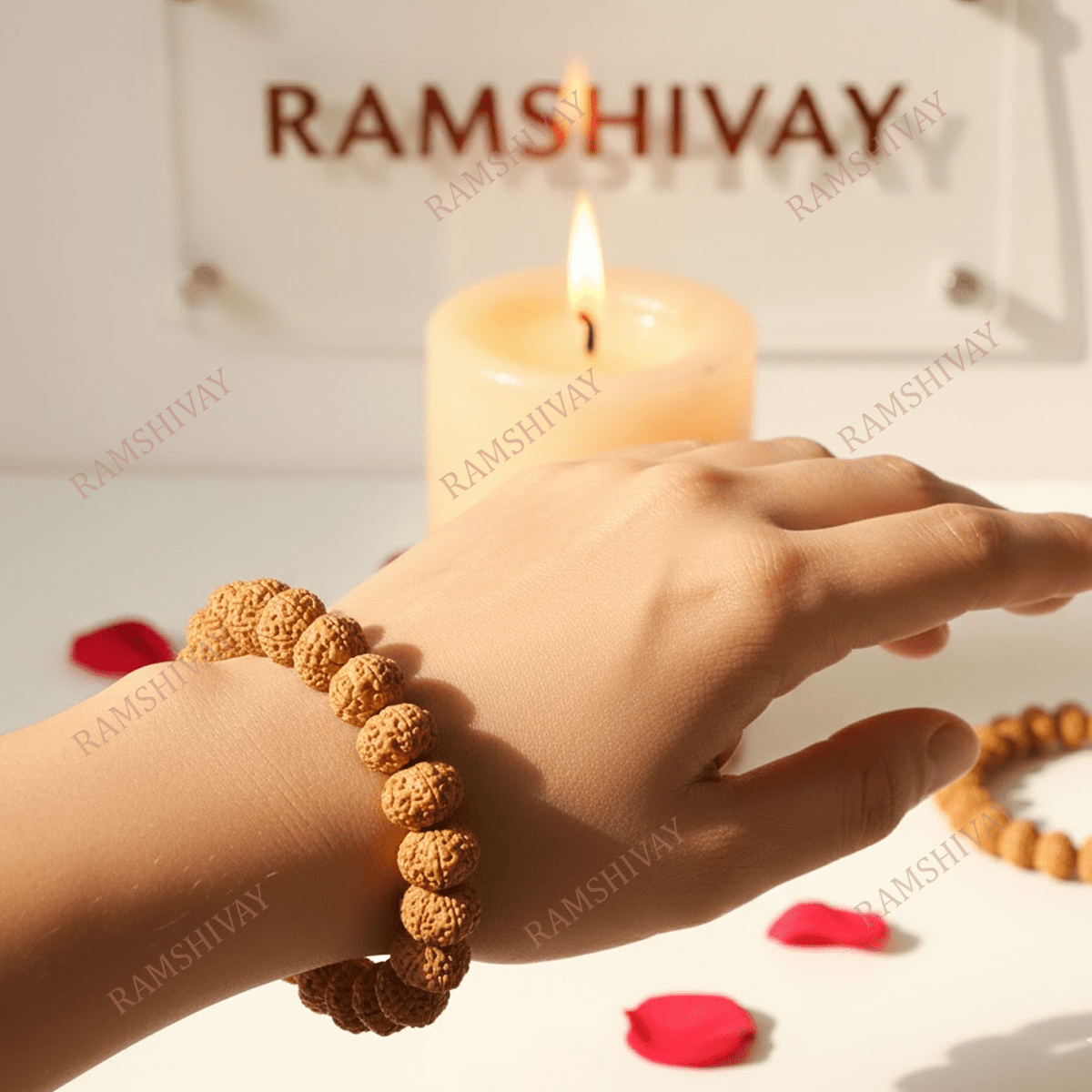 Original 6 Mukhi Nepali Rudraksha Bracelet with Lab Certificate for Wisdom – Ramshivay - Ramshivay