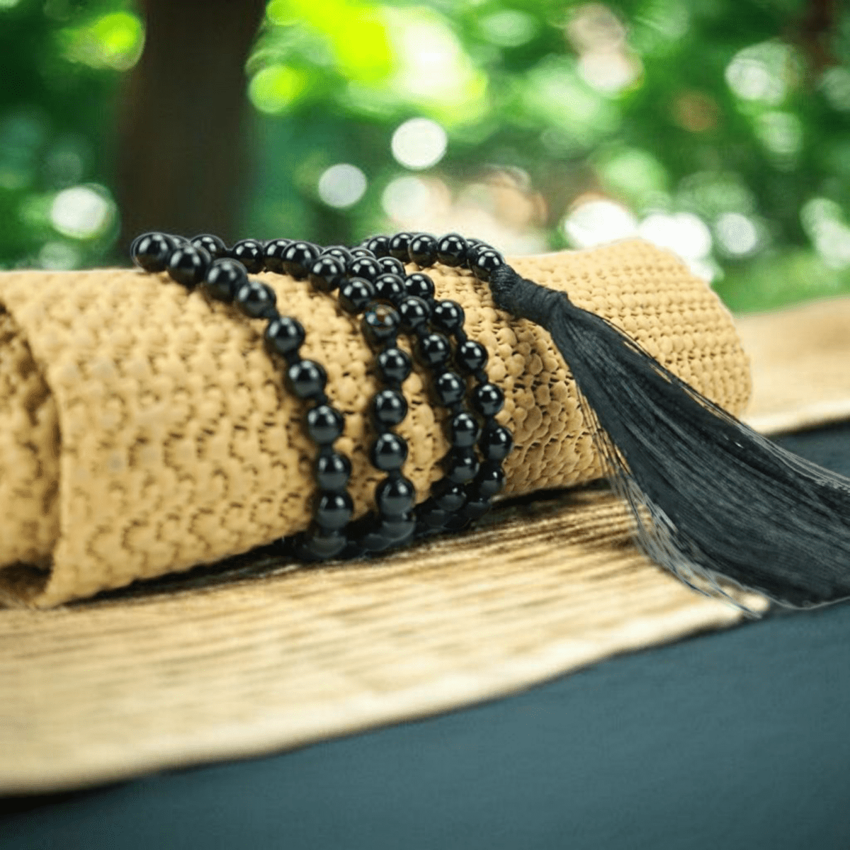 Original Black Agate Mala 6MM with Lab Certificate | 108+1 Beads for Protection & Mental Strength – Ramshivay - Ramshivay