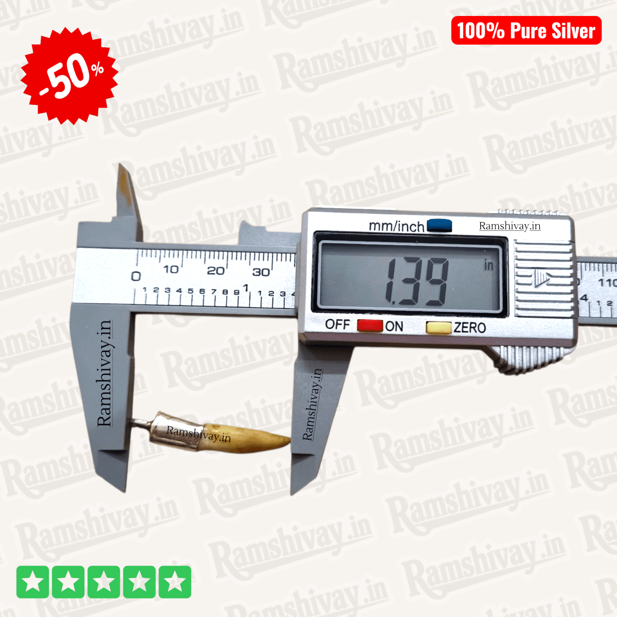 Original Boar Teeth (Shukar Dant, Suar Ka Dant) Silver Locket for Kids with Certified Authenticity | Nazar Protection & Courage – Ramshivay - Ramshivay