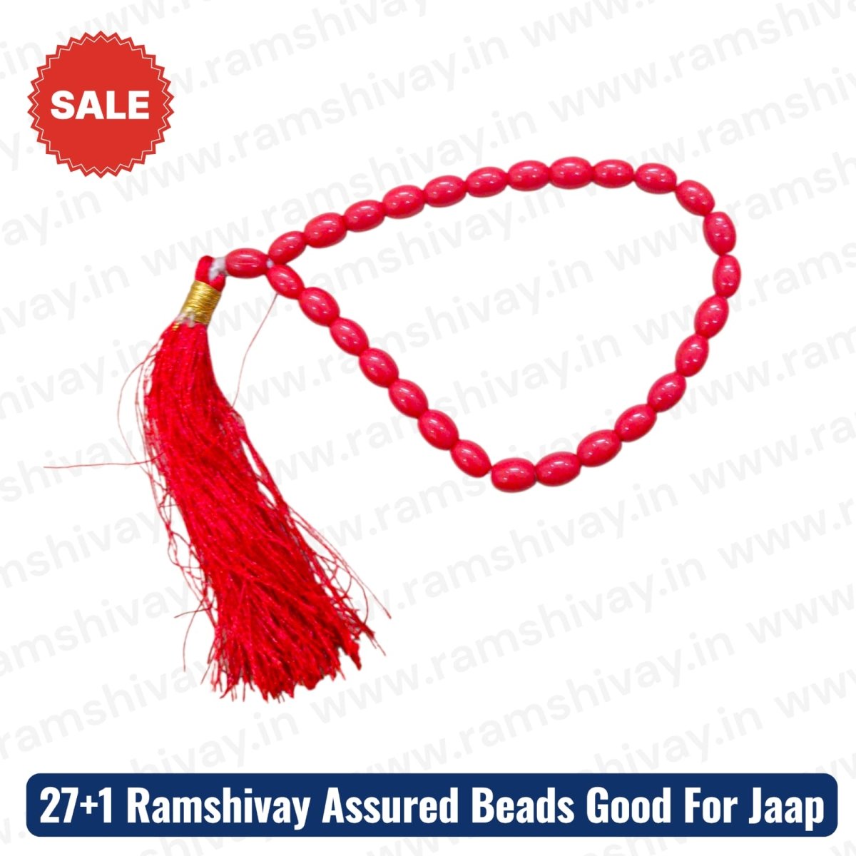 Original Moonga Mala (Lal Moonga Mala) 27+1 Beads with Lab Certificate | For Courage, Strength & Prosperity – Ramshivay - Ramshivay