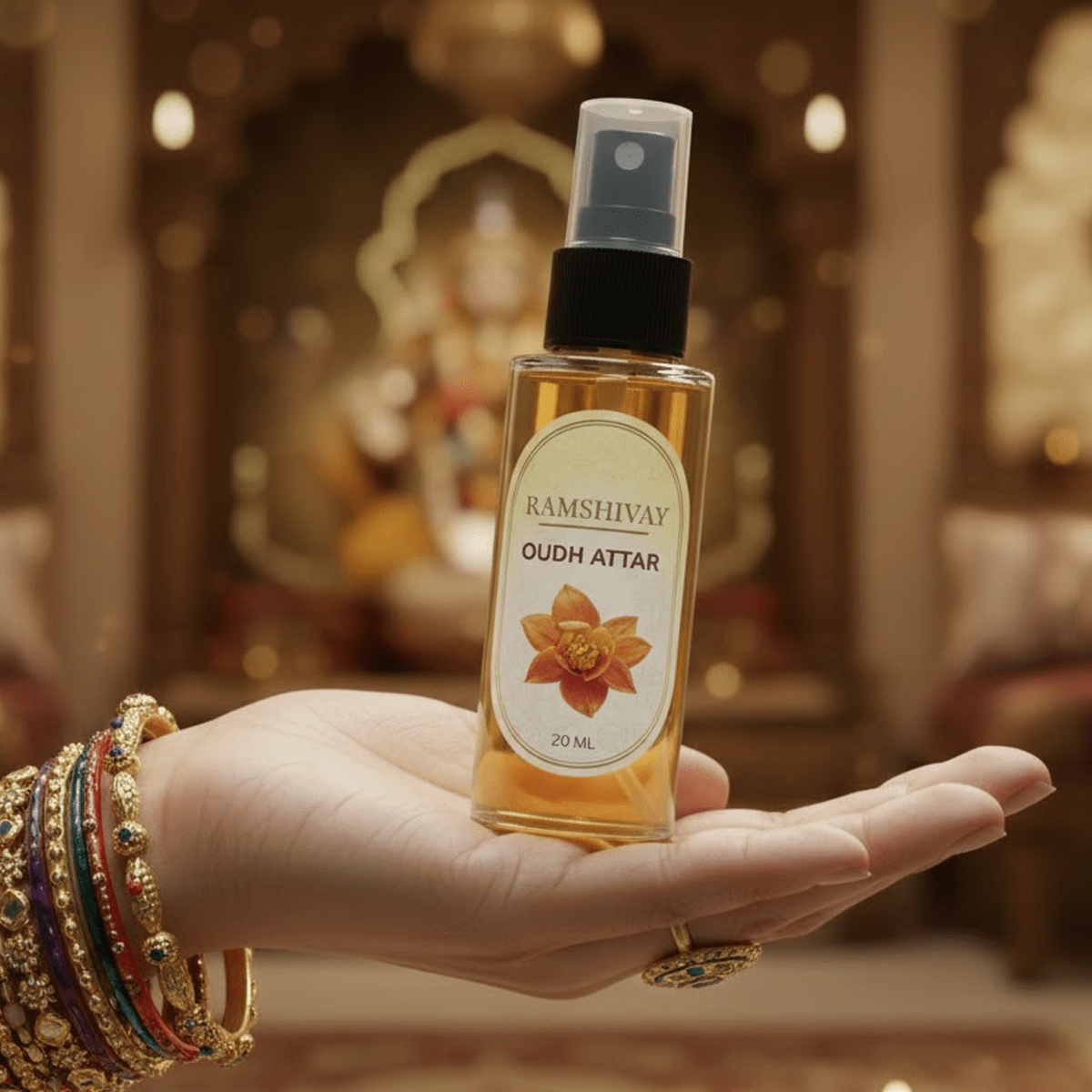 OUD Spray Attar - 20ml (Pack of 5) Premium Fragrance for Puja – Ramshivay - Ramshivay